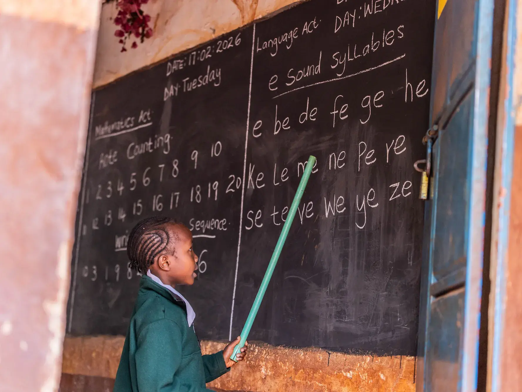 Children sitting together outdoors